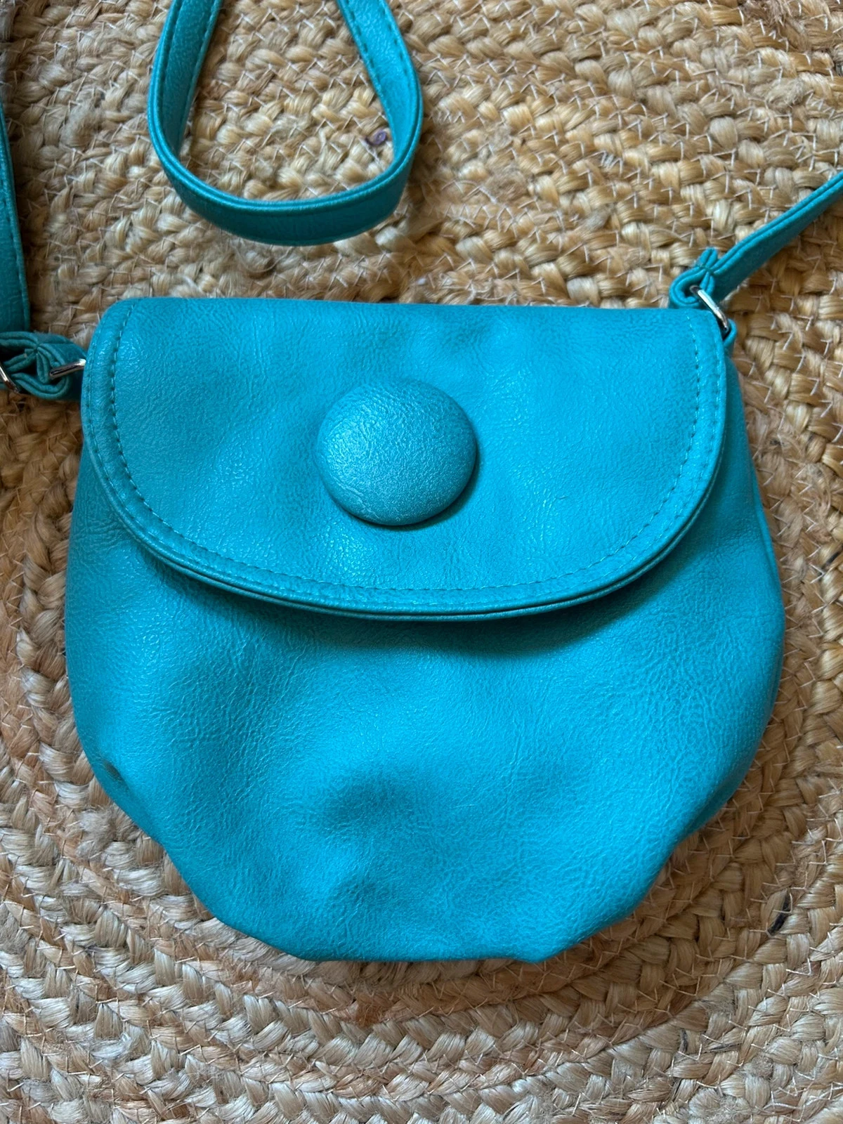🦋🌿Pequeno saco turquoise transversal de verão boêmio chique Small sea green summer crossbody bag🌿🦋 – photo 3